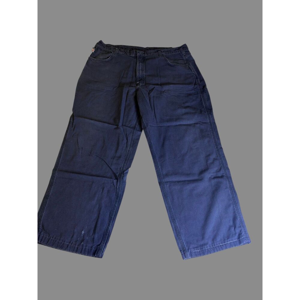 Carhartt FR Original Fit Work Pants Mens 42x32 Navy Flame Resistant Utility